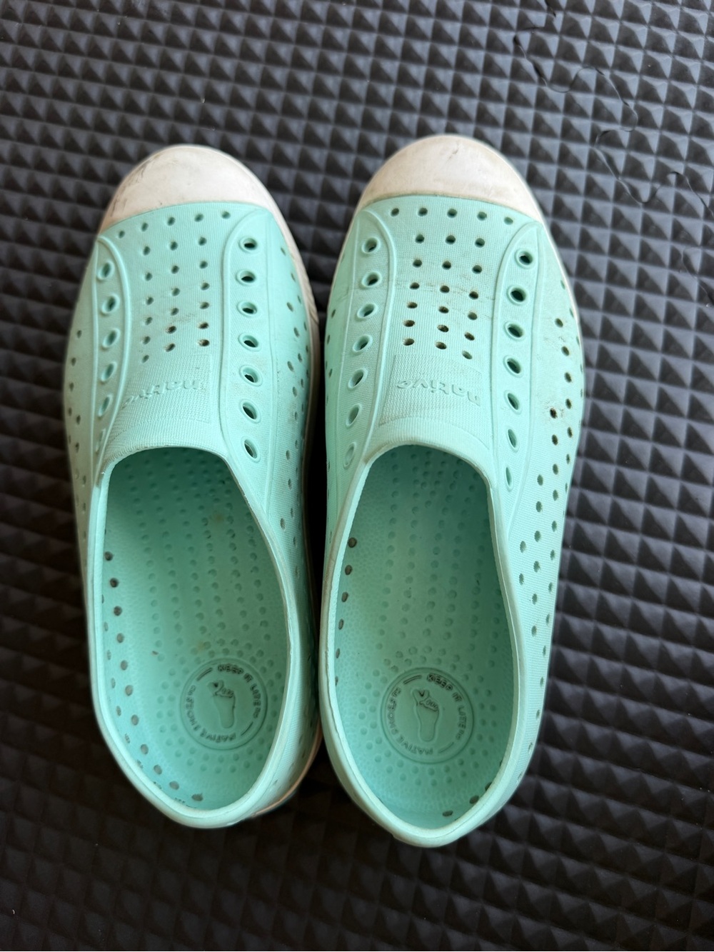 Native Kids Slip-On Water Shoes in Mint Green